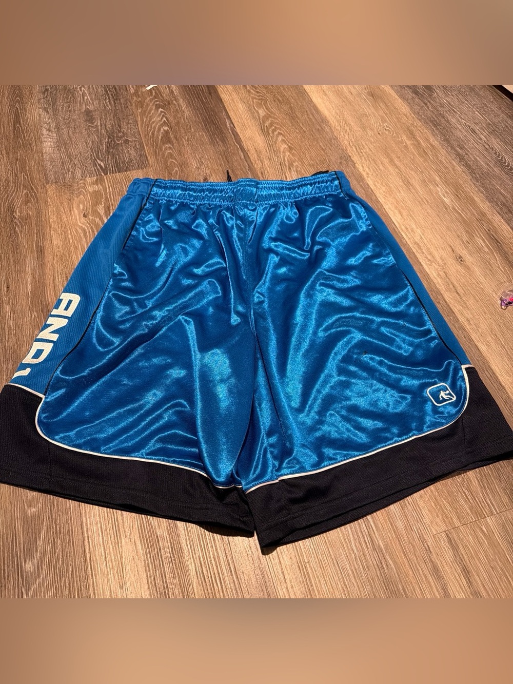 And1 Men’s Blue and Black Athletic Shorts